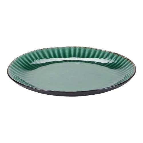 Farfurie din gresie ceramică Bahne & CO Birch, ø 21,5 cm, verde