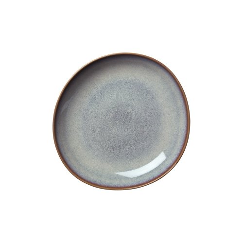 Farfurie din gresie ceramică pentru desert Villeroy & Boch Like Lave, ø 23,5 cm, gri - maro