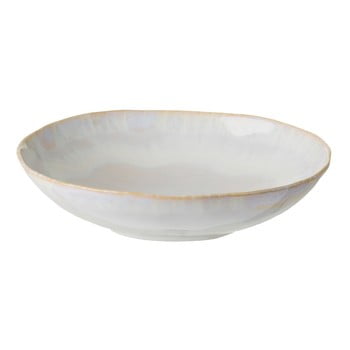 Farfurie pentru paste din gresie ceramică Costa Nova Brisa, ⌀ 23 cm, alb
