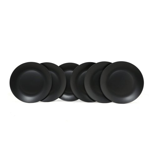 Farfurii din ceramică negru mat 6 buc. ø 25 cm – Hermia