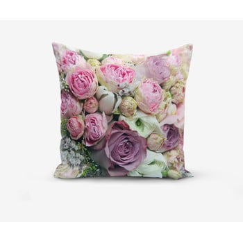 Față de pernă din amestec de bumbac Minimalist Cushion Covers Roses, 45 x 45 cm