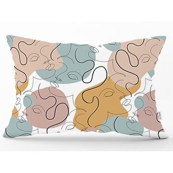 Față de pernă Minimalist Cushion Covers Drawing Art Rectangle, 35 x 55 cm