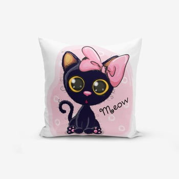 Minimalist Cushion Covers - Față de pernă minimalist meow catcik, 45 x 45 cm