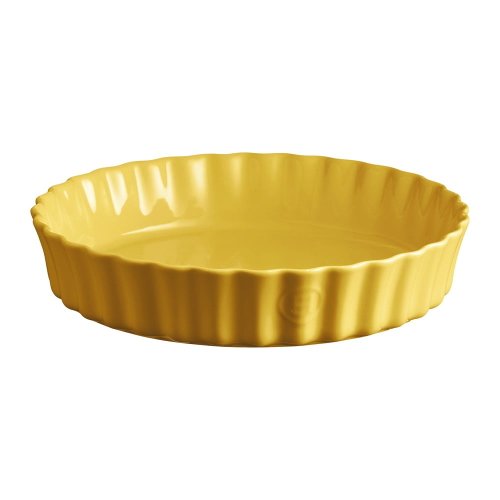 Formă din ceramică pentru plăcintă Emile Henry, ⌀ 28 cm, galben
