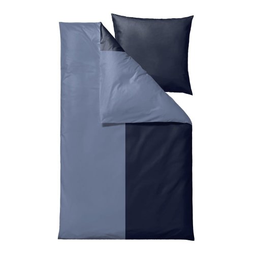 Lenjerie de pat albastră din bumbac organic pentru pat de o persoană 135x200 cm Touch – Södahl