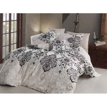 Nazenin Home - Lenjerie de pat cu cearșaf luxury, 200 x 220 cm