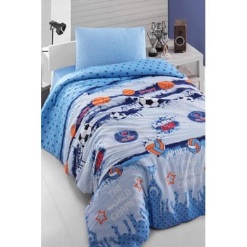 Lenjerie de pat cu cearșaf pentru pat single Pure Cotton Teen, 160 x 220 cm