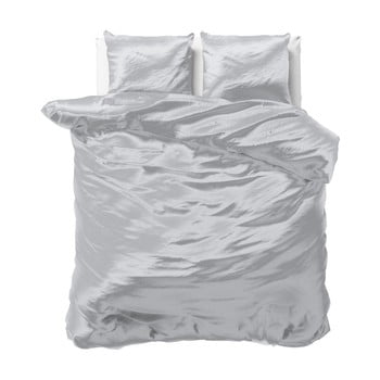 Lenjerie de pat din micropercal Sleeptime, 240 x 220 cm, gri