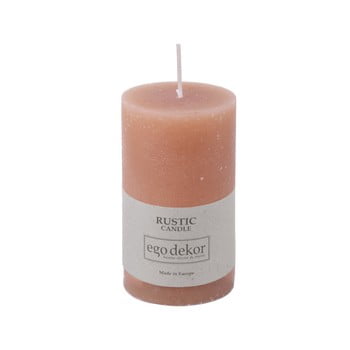 Lumânare Baltic Candles Rustic, înălțime 10 cm, roz pudrat