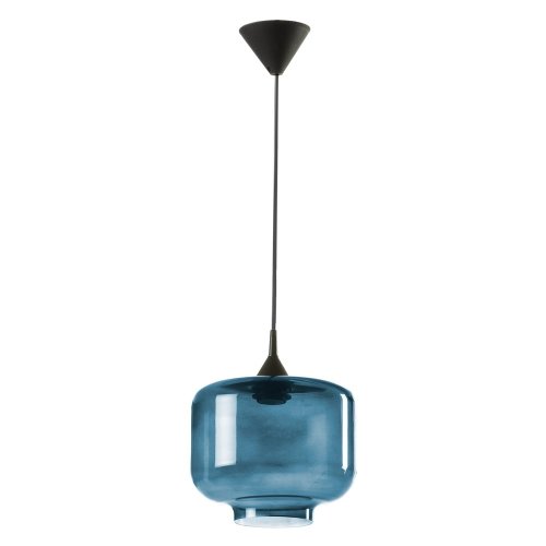 Surdic - Lustră cu abajur din sticlă tierra bella ambar, ø 25 cm, albastru