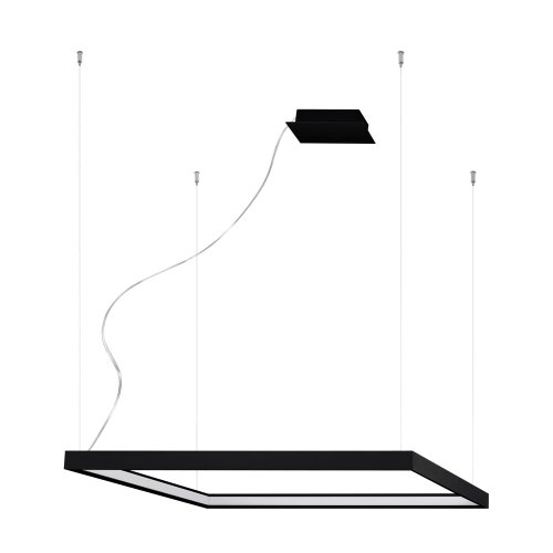 Lustră LED neagră 80x80 cm Aura - Nice Lamps