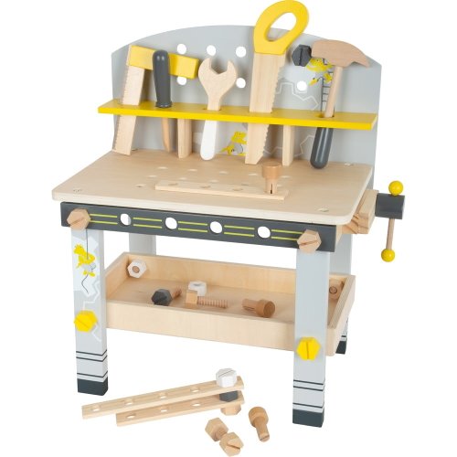 Masă de lucru din lemn pentru copii cu unelte Legler Mini