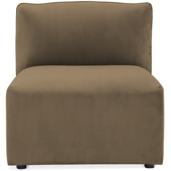 Modul de mijloc pentru canapea Vivonita Velvet Cube, maro - gri
