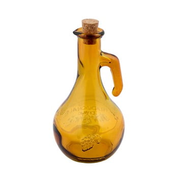 Oțetieră din sticlă reciclată Ego Dekor Di Vino, 500 ml, galben