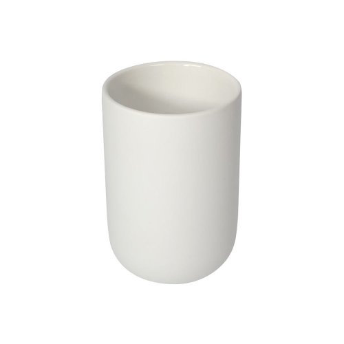 Pahar din ceramică pentru periuțe de dinți Sapho Chloé, alb