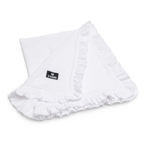 Pătură pentru copii albă din muselină 80x100 cm – T-TOMI