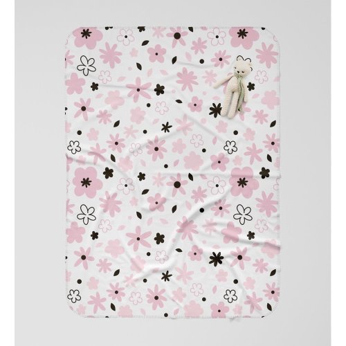 Pătură pentru copii albă/roz 85x125 cm – OYO kids