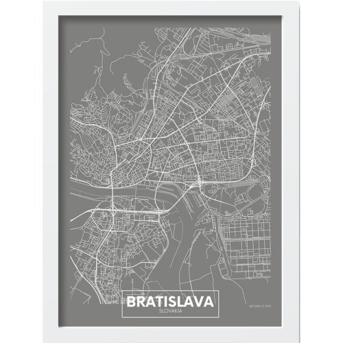 Poster cu ramă 40x55 cm bratislava – wallity
