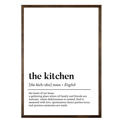 Poster cu ramă 50x70 cm Kitchen – Wallity