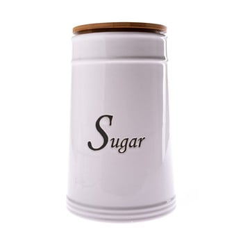 Recipient din ceramică pentru zahăr Dakls, 2480 ml, alb
