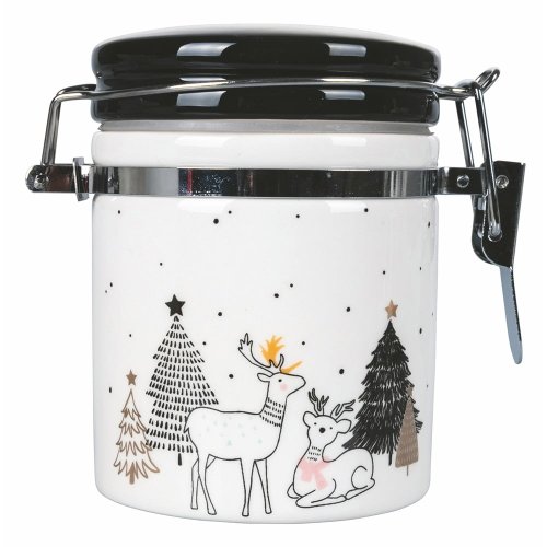 Recipient pentru alimente de Crăciun Villa d'Este Deer, 190 ml, alb