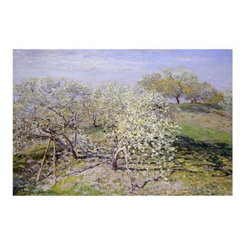 Reproducere pe pânză după Claude Monet - Spring, 90 x 60 cm