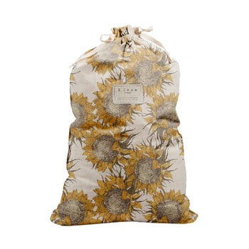 Sac textil pentru haine Linen Couture Bag Sunflower, înălțime 75 cm