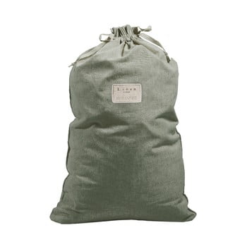 Săculeț textil pentru haine Linen Couture Bag Green Moss, înălțime 75 cm