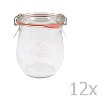 Westmark - Set 12 borcane cu capac ermetic weck tulpe, 220 ml