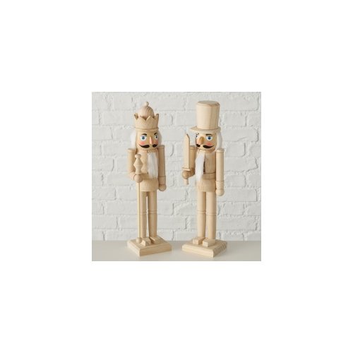 Set 2 figurine din lemn de pin Boltze Havre