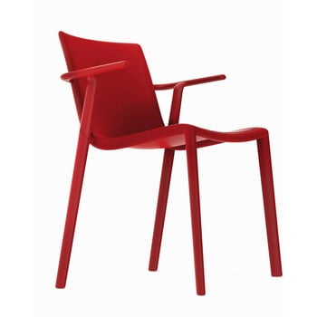 Set 2 scaune de grădină cu cotierei Resol Kat, roșu