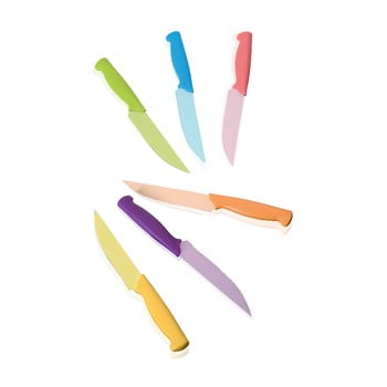 Set 6 cuțite din inox Brandani colorful
