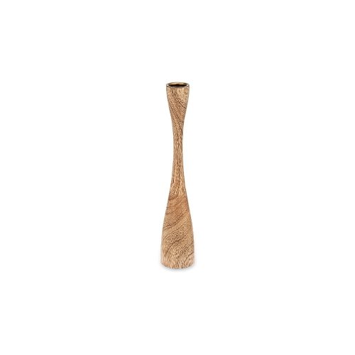 Sfeșnic din lemn de mango Nkuku Himba, înălțime 25,5 cm