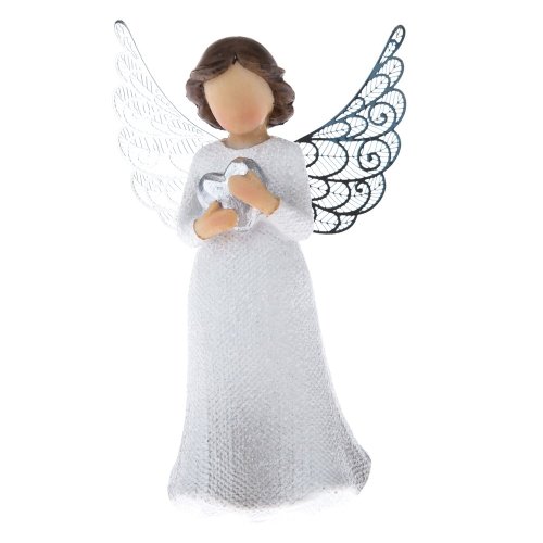 Statuetă de înger Dakls Heart, înălțime 12 cm