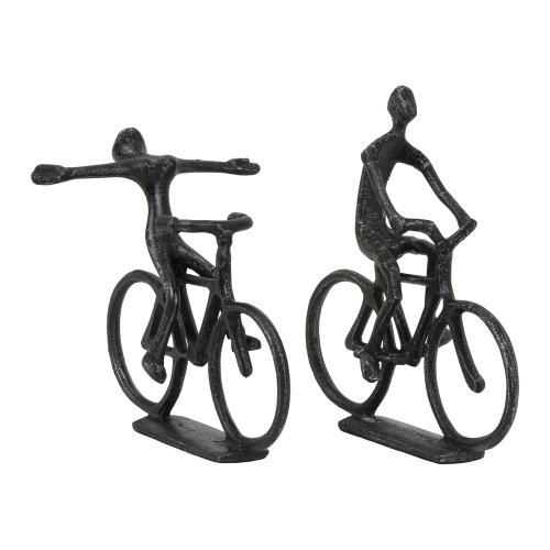 Statuete din metal 2 buc. Cyclists – Light & Living