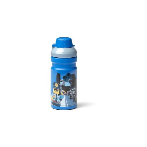 Sticlă de apă pentru copii LEGO® City, 390 ml, albastru