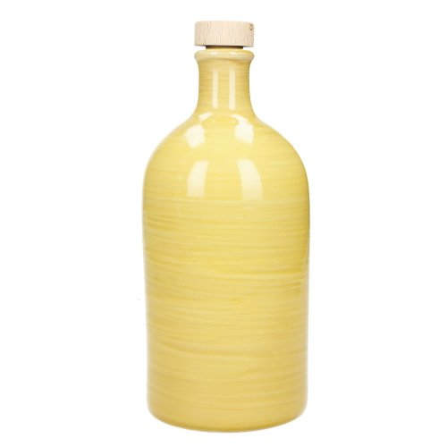 Sticlă din ceramică pentru ulei Brandani Maiolica, 500 ml, galben
