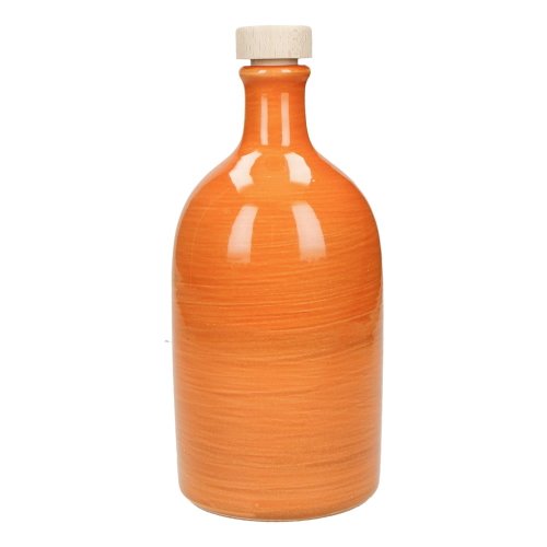 Sticlă din ceramică pentru ulei Brandani Maiolica, 500 ml, orange