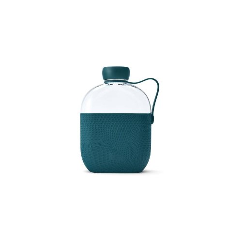 Hip With Purpose - Sticlă pentru apă cu agățătoare hip jade, 650 ml, verde petrol