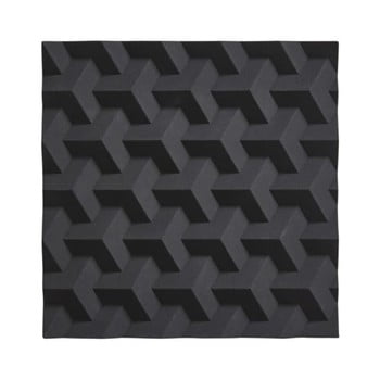 Suport din silicon pentru oale fierbinți Zone Origami Fold, negru