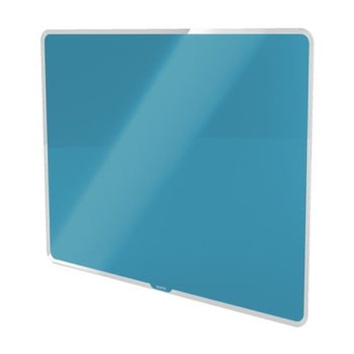 Tablă magnetică din sticlă leitz cosy, 80 x 60 cm, albastru