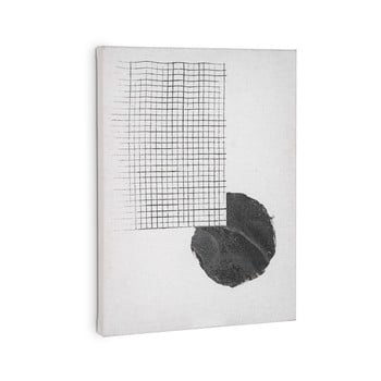 Tablou La Forma Prism, 40 x 30 cm, alb-negru