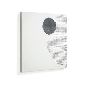 Tablou La Forma Prism, 50 x 50 cm, alb-negru