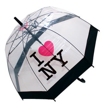 Umbrelă anti-vânt Ambiance Birdcage I Love NY, ⌀ 79 cm