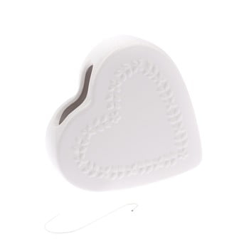 Umidificator aer din ceramică Dakls Heart, alb