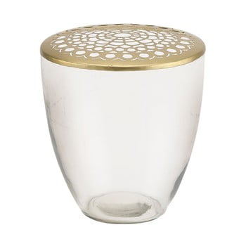 Vază decorativă A Simple Mess Kamelia, ⌀ 16 cm, auriu