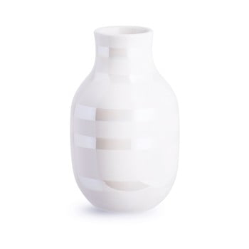 Vază din gresie ceramică Kähler Design Omaggio, înălțime 12,5 cm, alb
