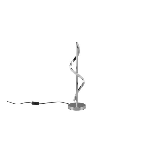 Veioză argintiu-lucios LED (înălțime 56 cm) Isabel – Trio
