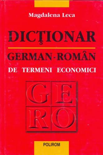 Dicţionar german-român de termeni economici