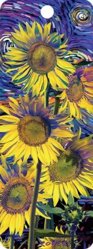 Semn de carte 3D - Sunflowers